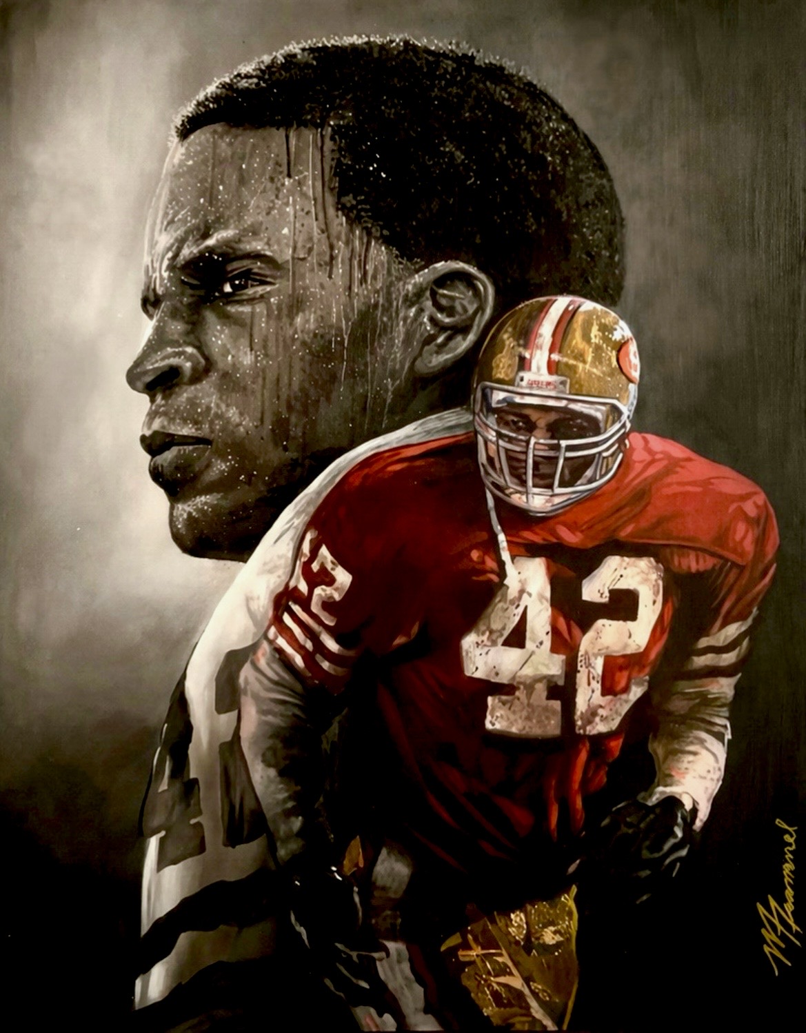 Ronnie Lott San Francisco 49ers legacy painting